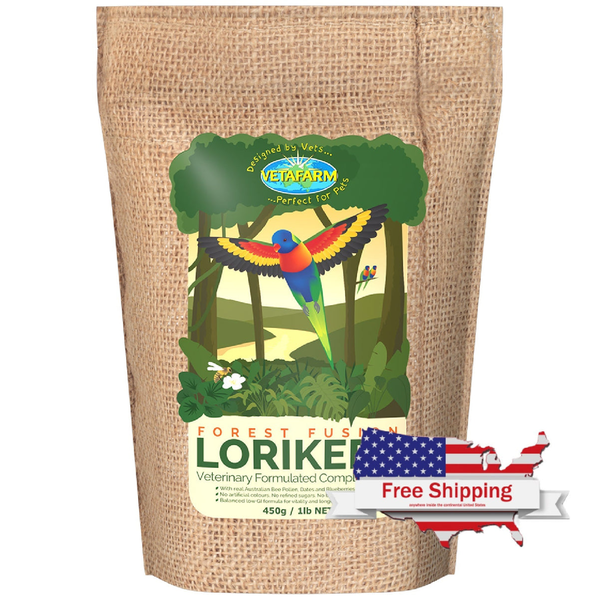 Forest Fusion Lorikeet (Vetafarm) Premium Lorikeet Food lorikeet food - bird product photo
