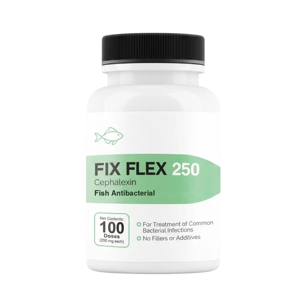 Fish Flex (Fix Flex) Cephalexin 500mg & 250mg Fish Antibacterial